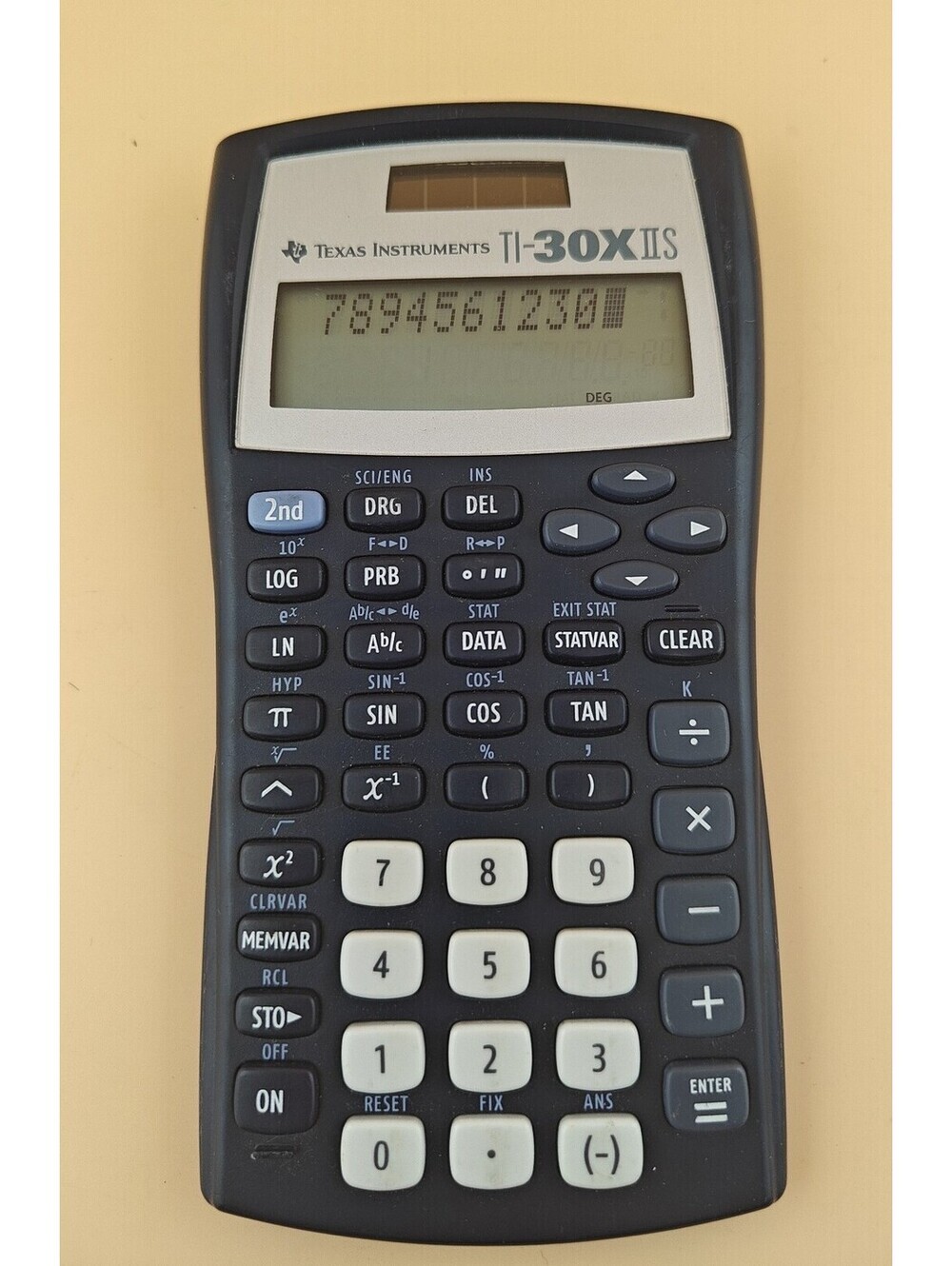 Texas Instruments TI-30X IIS Blue Scientific Calculator Tested Working